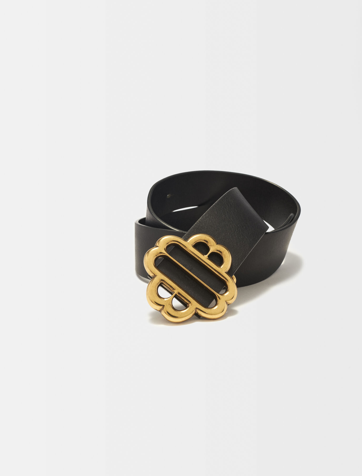 Ceinture logo Clover en cuir