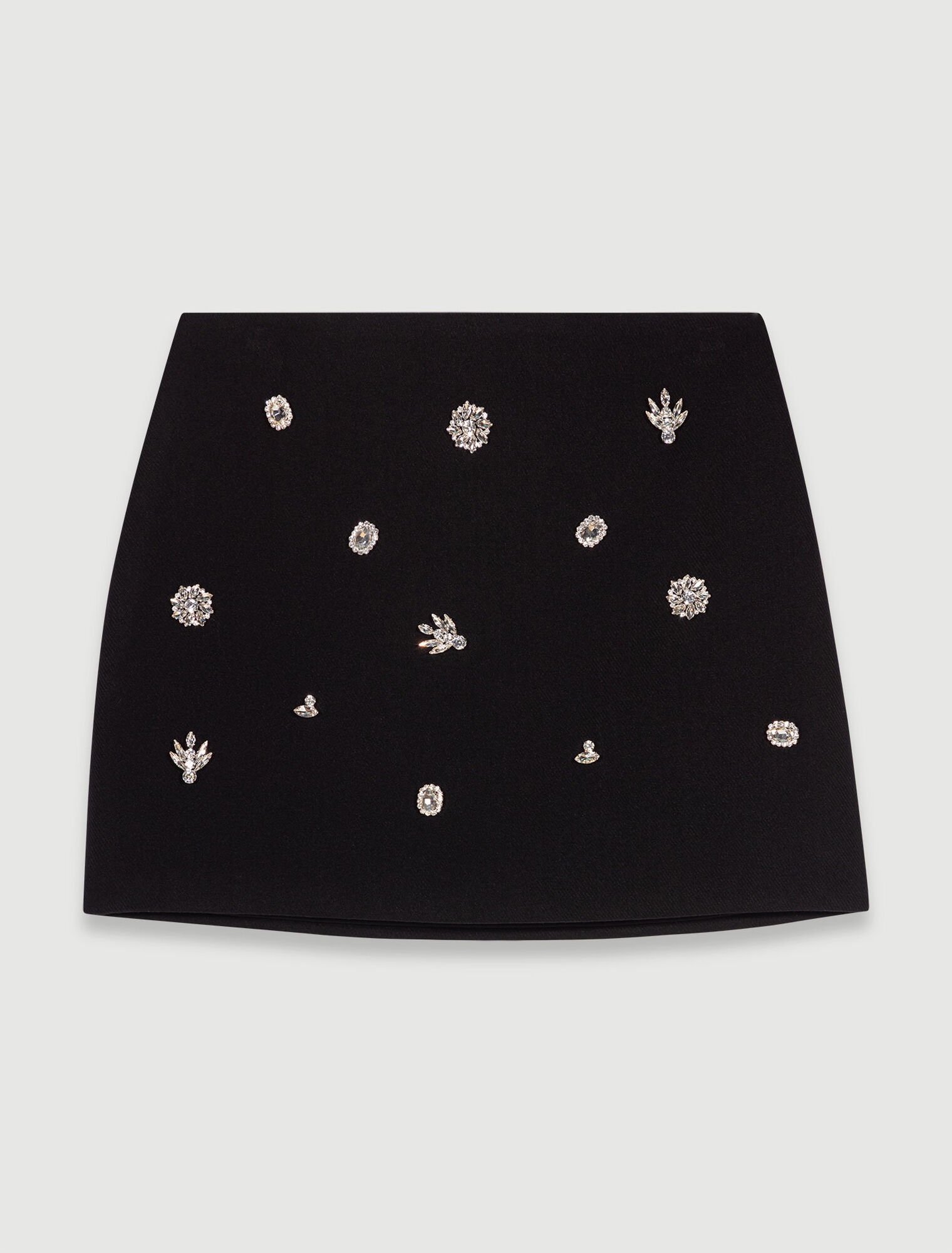 Short trompe l'œil à strass