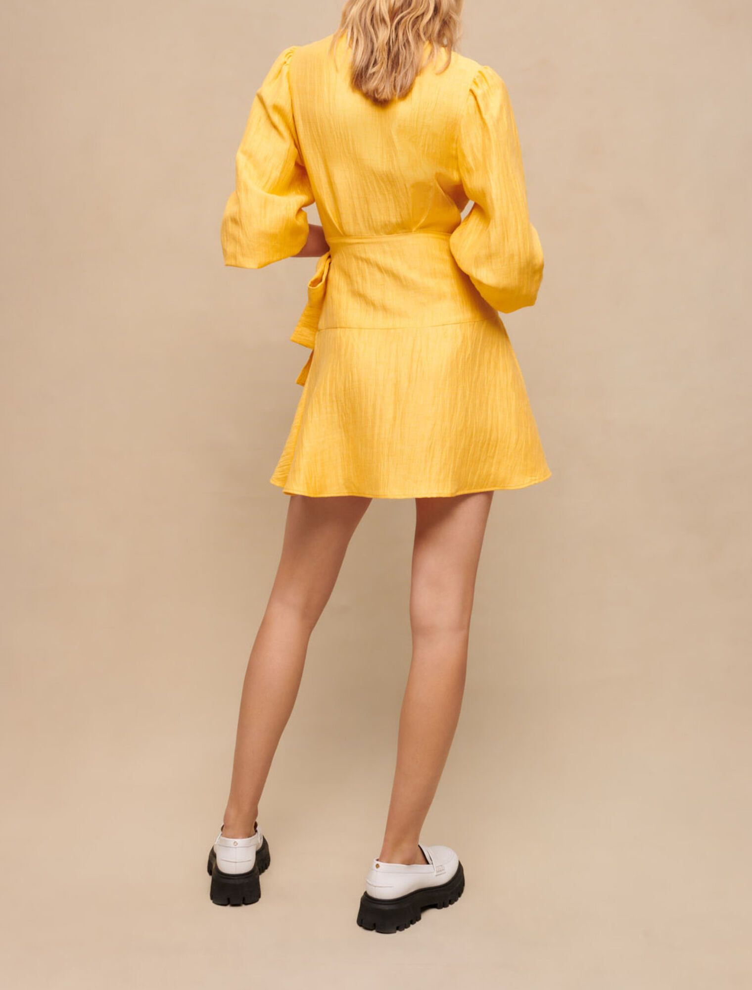 Robe portefeuille à nouer