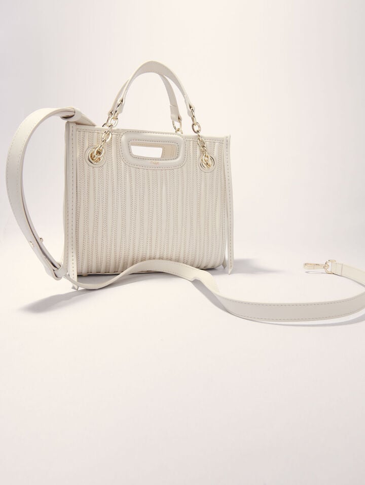 Mini cabas en cuir matelassé