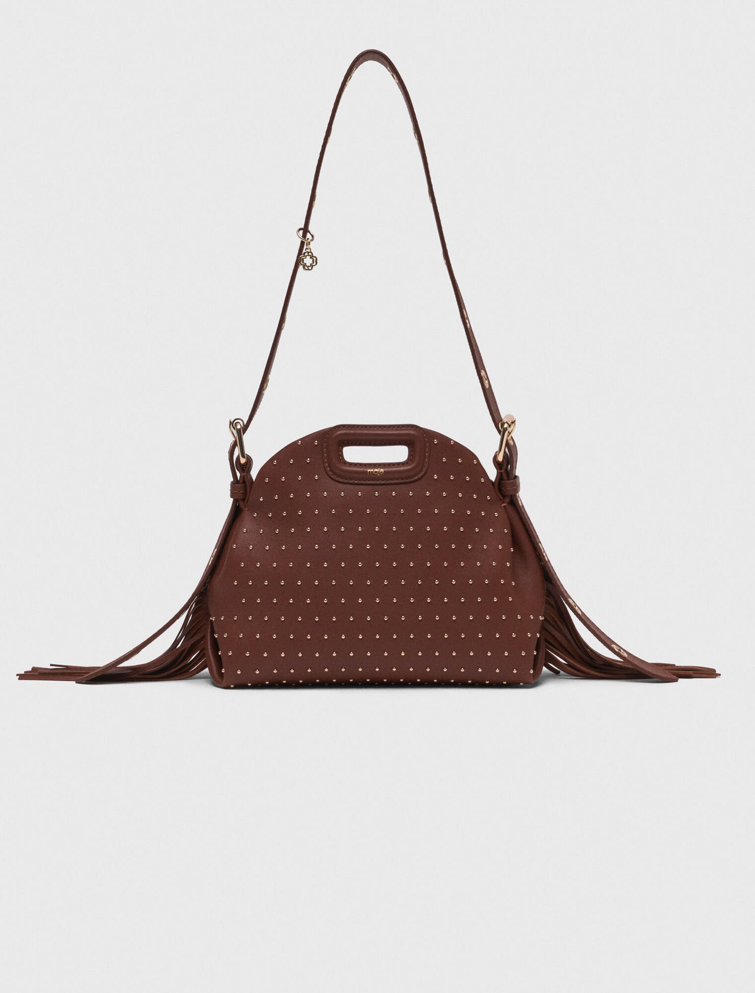 Sac Miss M mini en cuir et studs