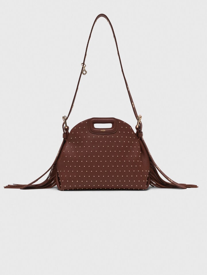 Sac Miss M mini en cuir et studs