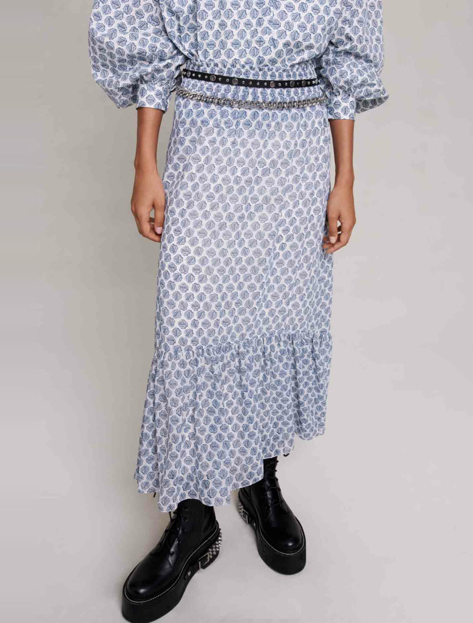 Jupe longue asymétrique