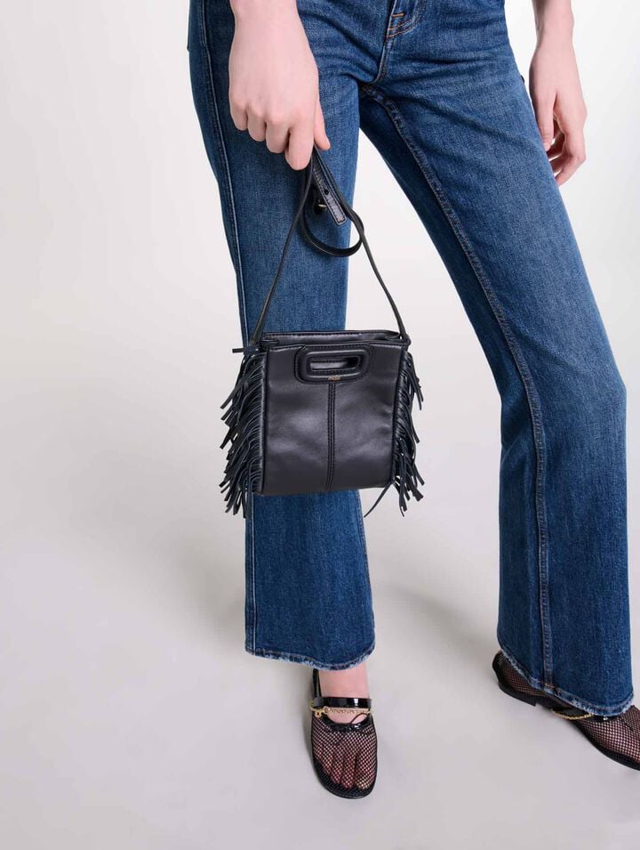 Sac M mini en cuir lisse