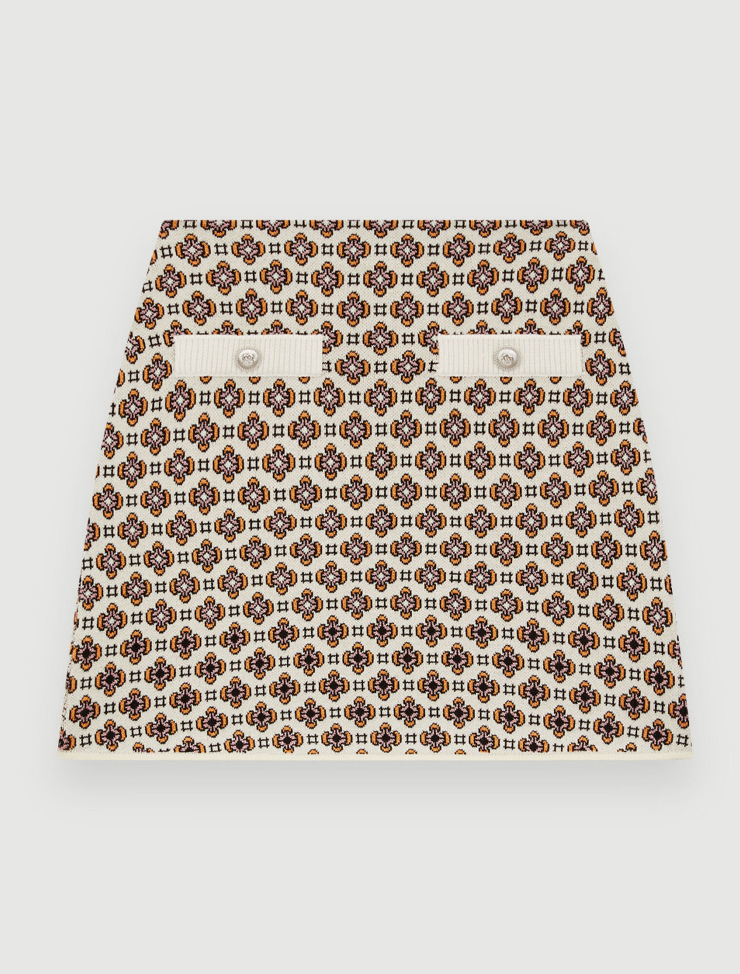 Jupe courte en jacquard