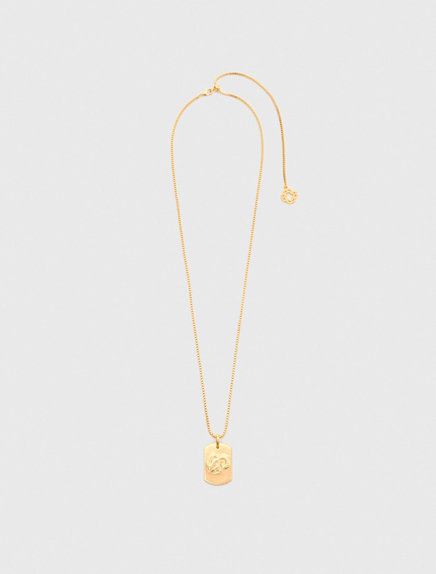 Collier plaque signe du zodiaque
