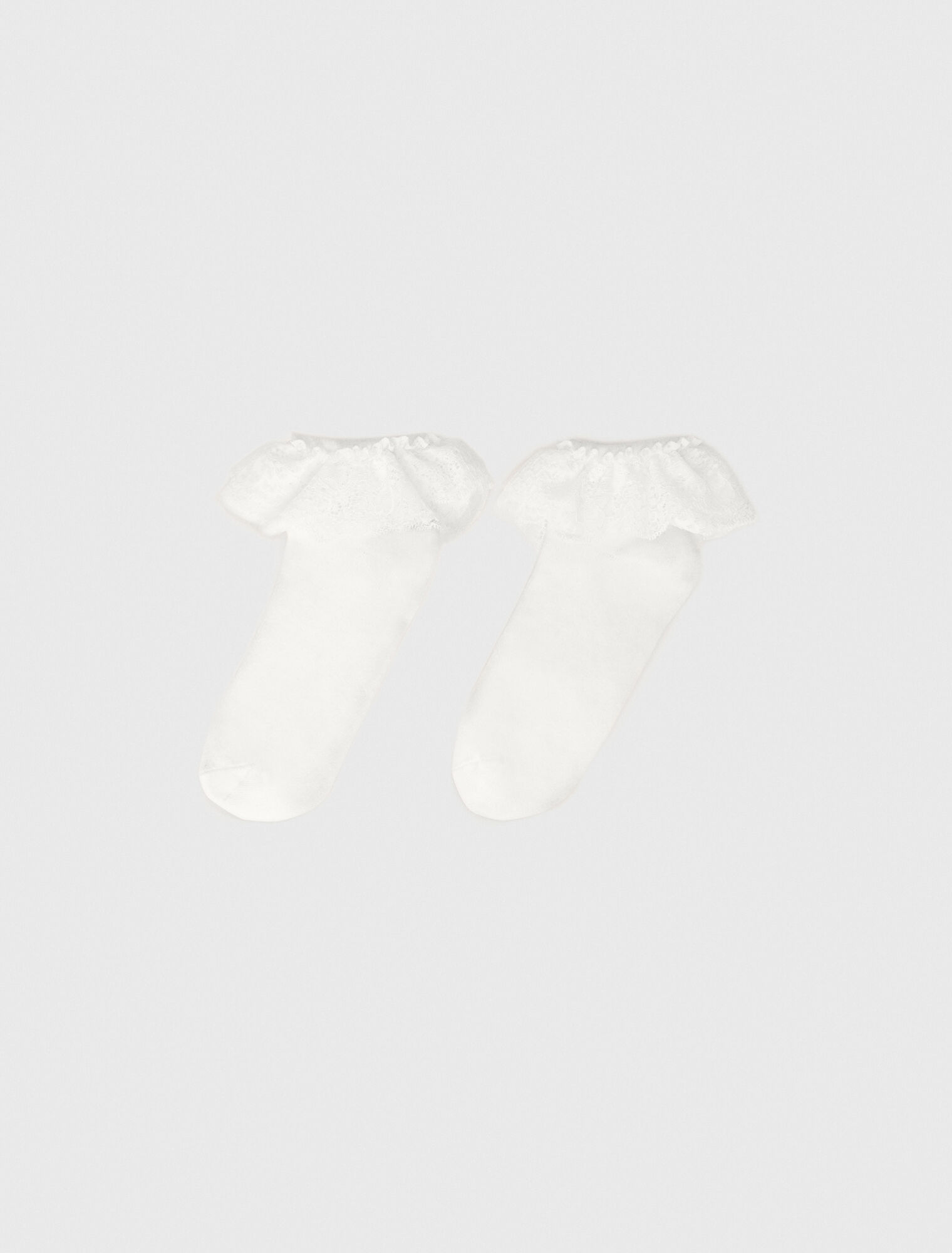 Chaussettes à volants dentelle