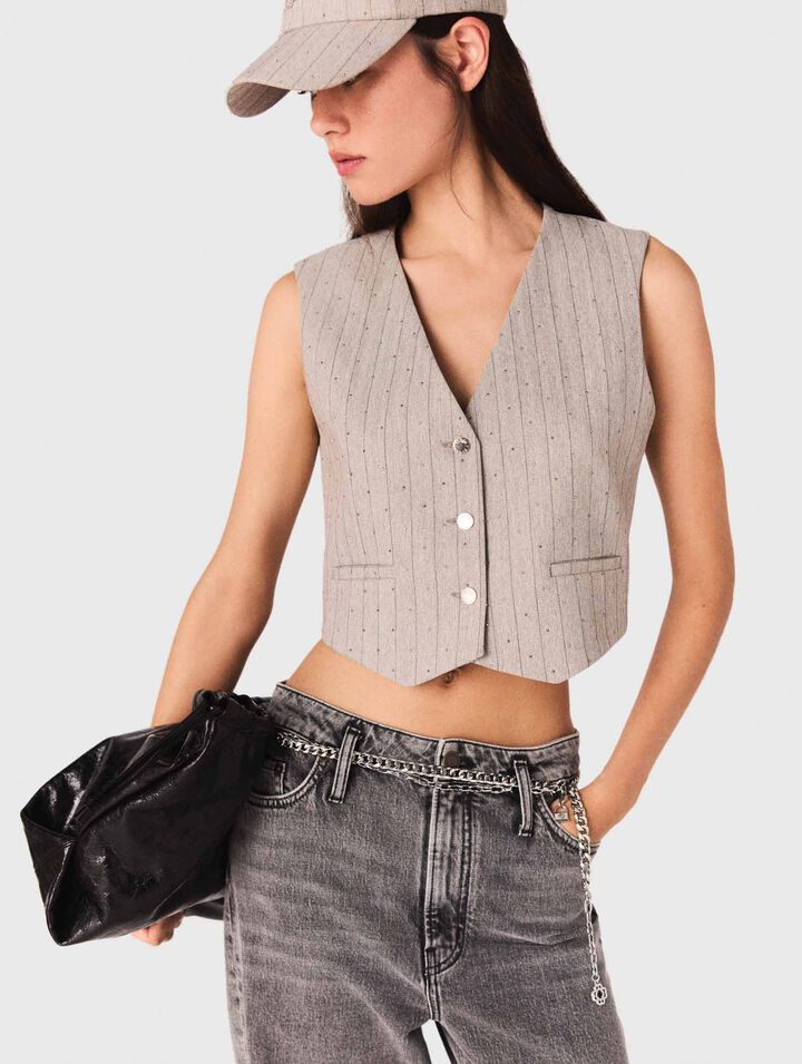 Veston de tailleur à strass