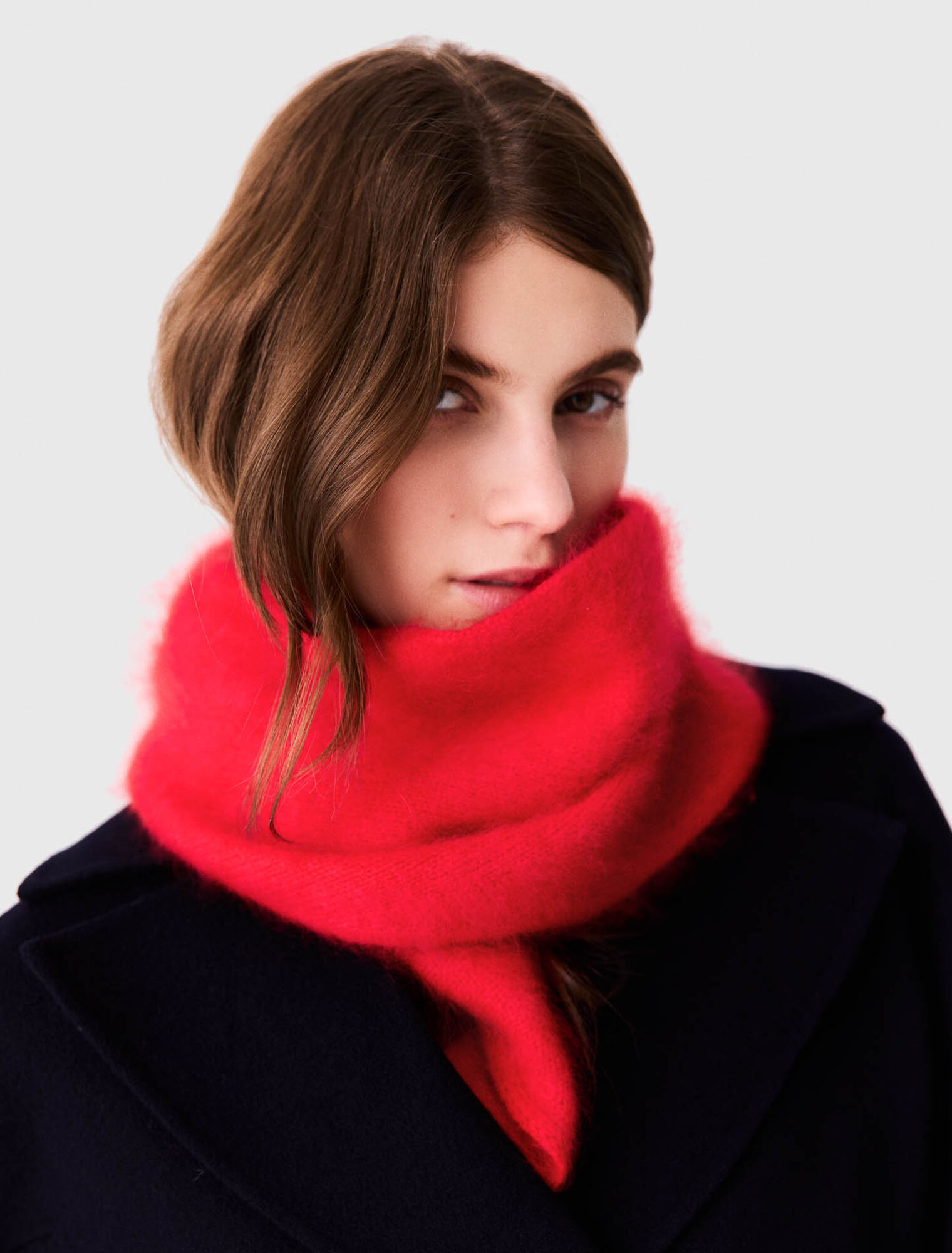 Foulard triangle en laine
