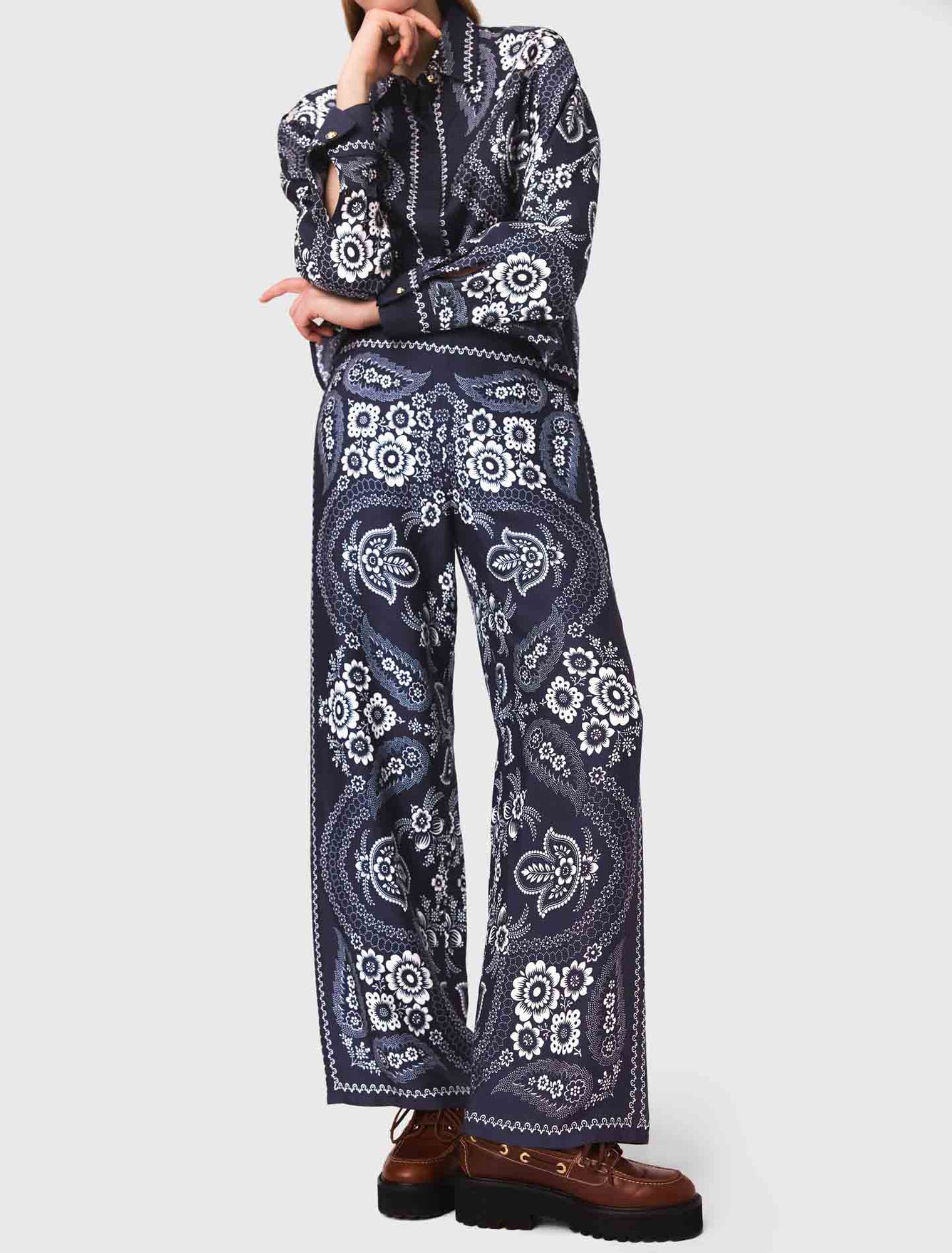 Pantalon fluide imprimé