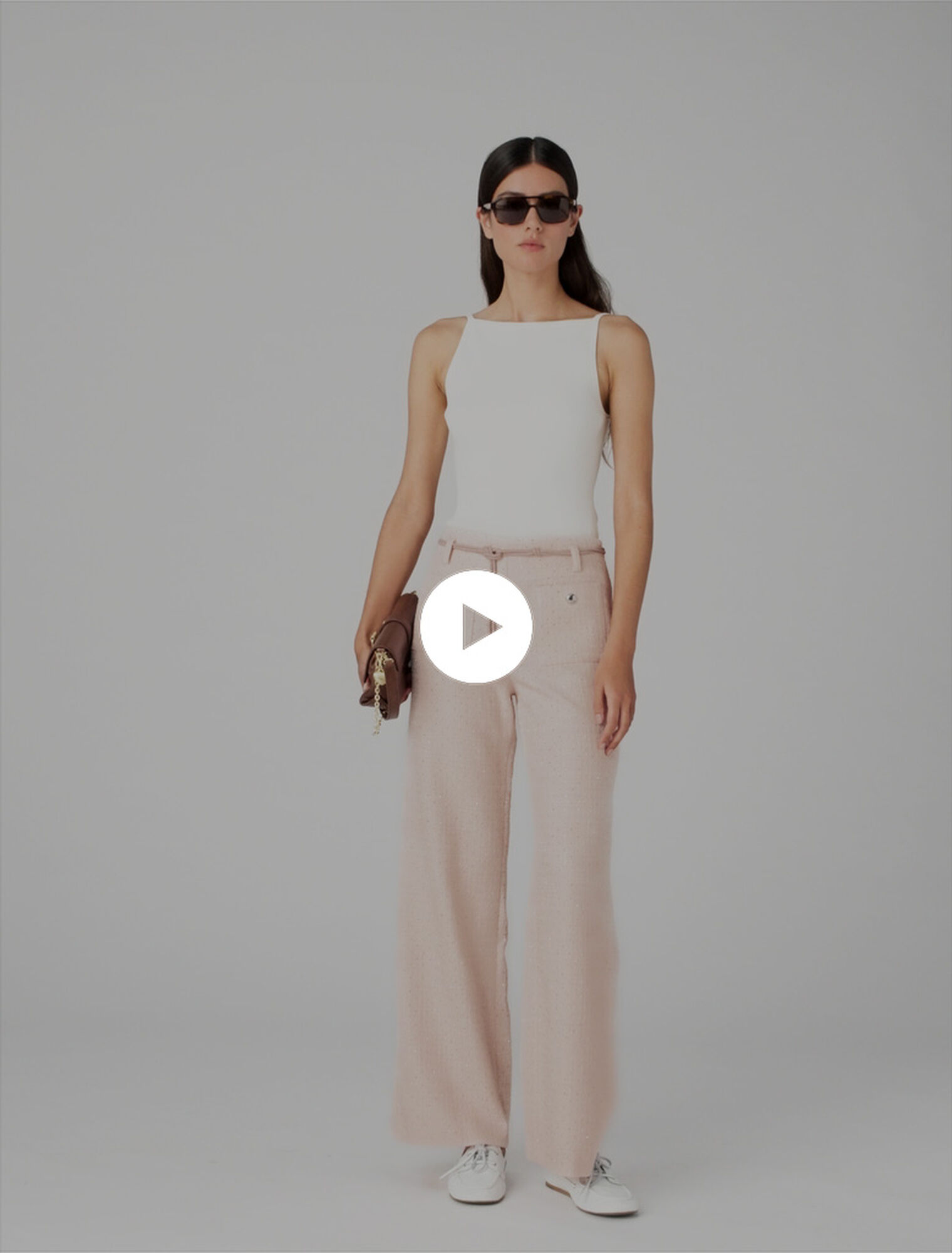Pantalon en tweed