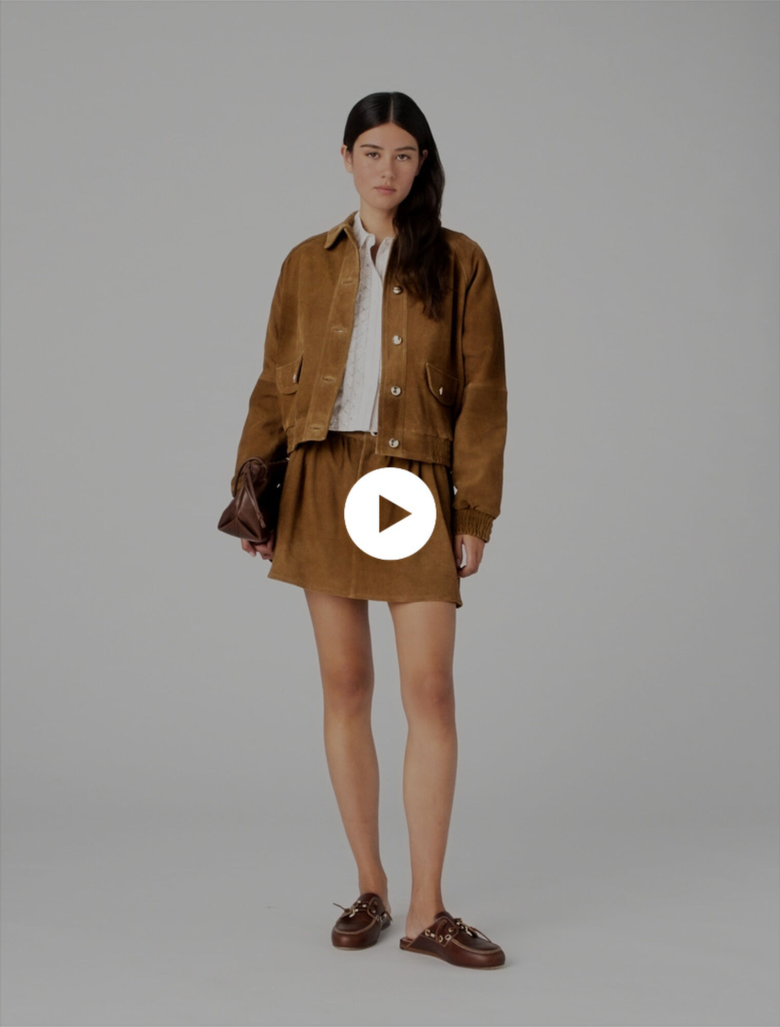 Blouson en daim