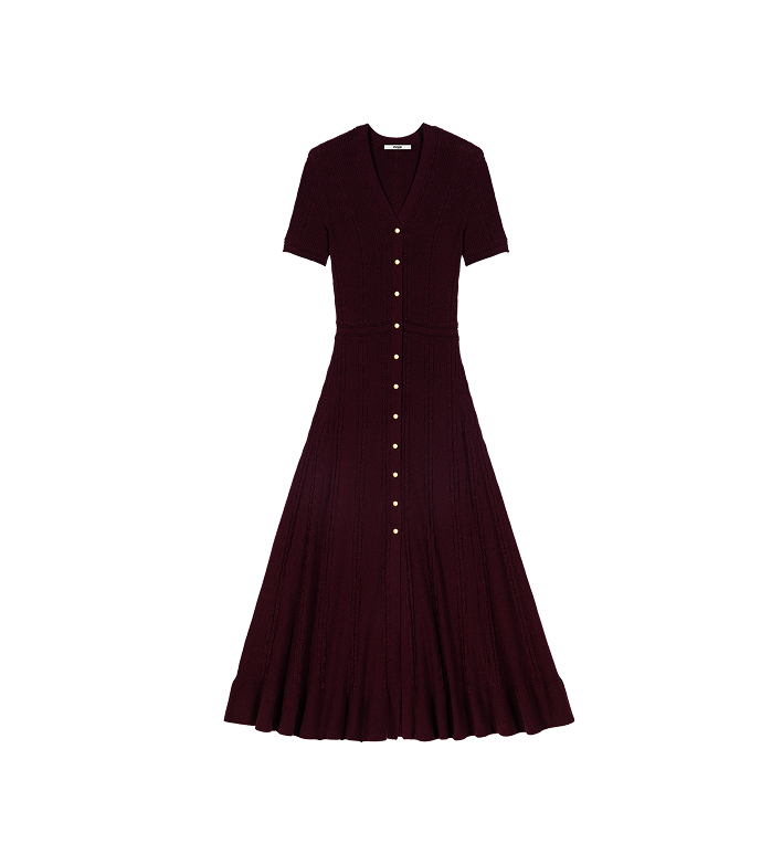 Robe longue en maille