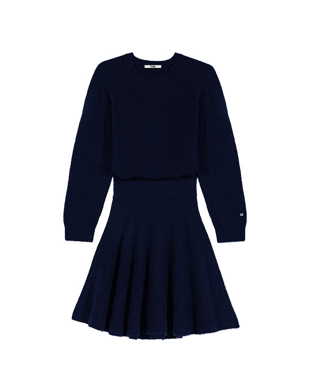 Robe courte en mélange de yak