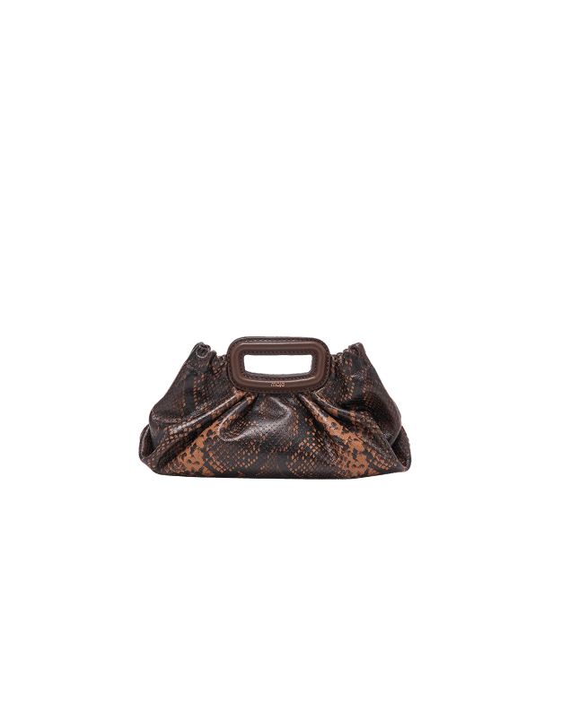 Milpli mini Clutch en cuir embossé
