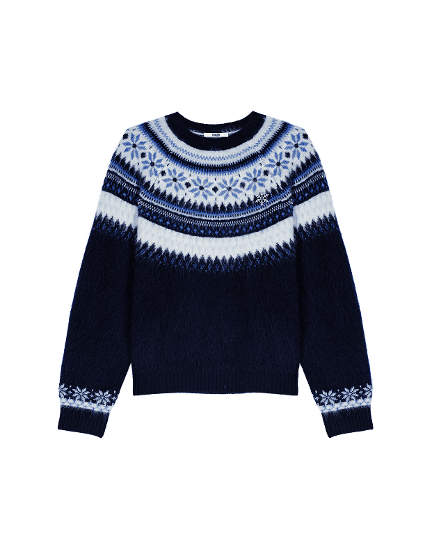 Pull en maille jacquard