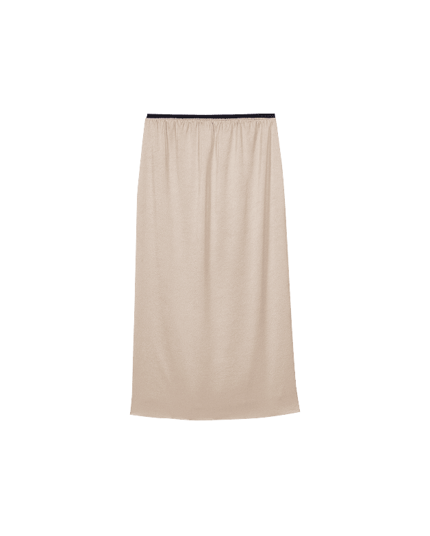 Jupe crayon en satin