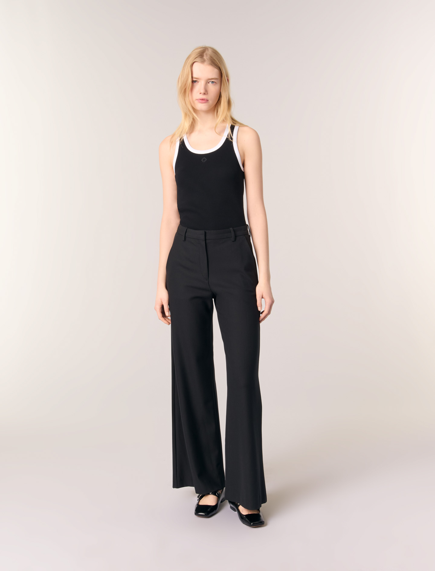 Pantalon Flare - Noir - Maje - Maje - Modalova