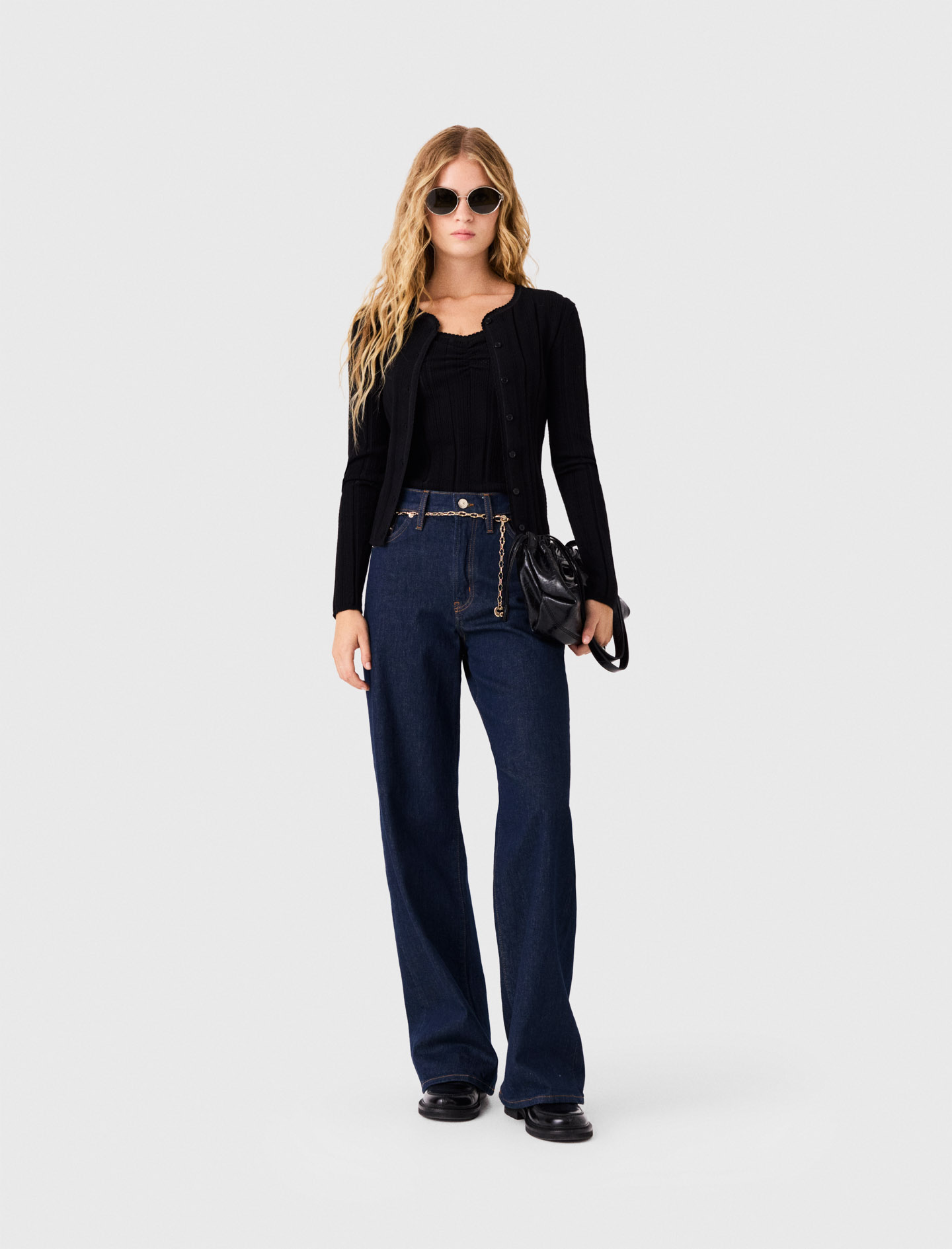 Twinset En Maille Pointelle - Noir - Taille 3 - Maje