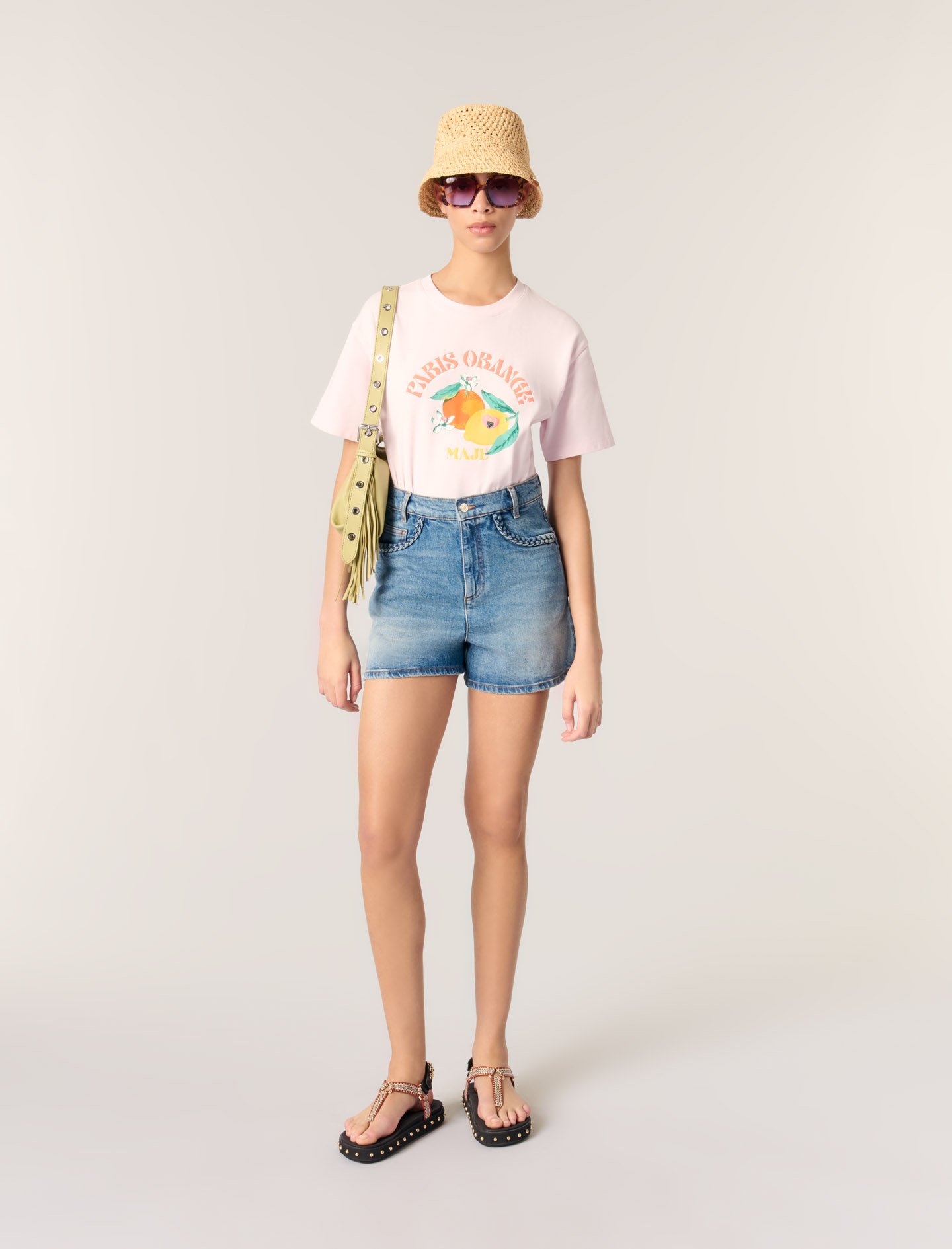 Tee-shirt Imprimé - Rose - Maje - Maje - Modalova