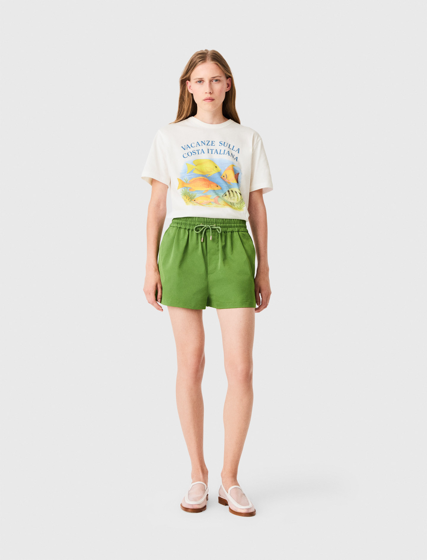 Short En Matière Technique - Vert - Taille 34 - Maje