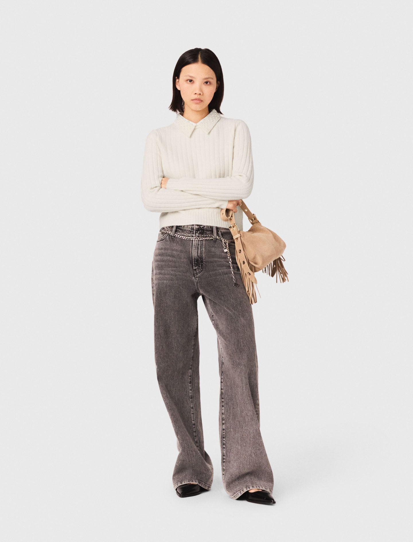 Pull Vert Maje Taille S – Élégance Décontractée Pour Femme