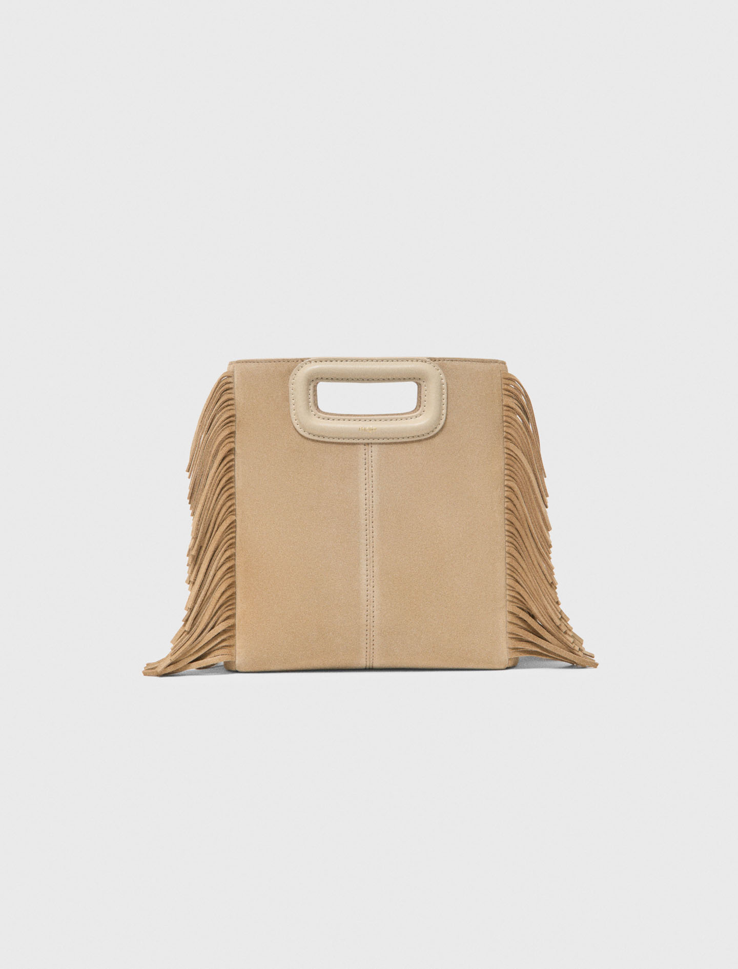 Sac M En Suède - Beige - Maje