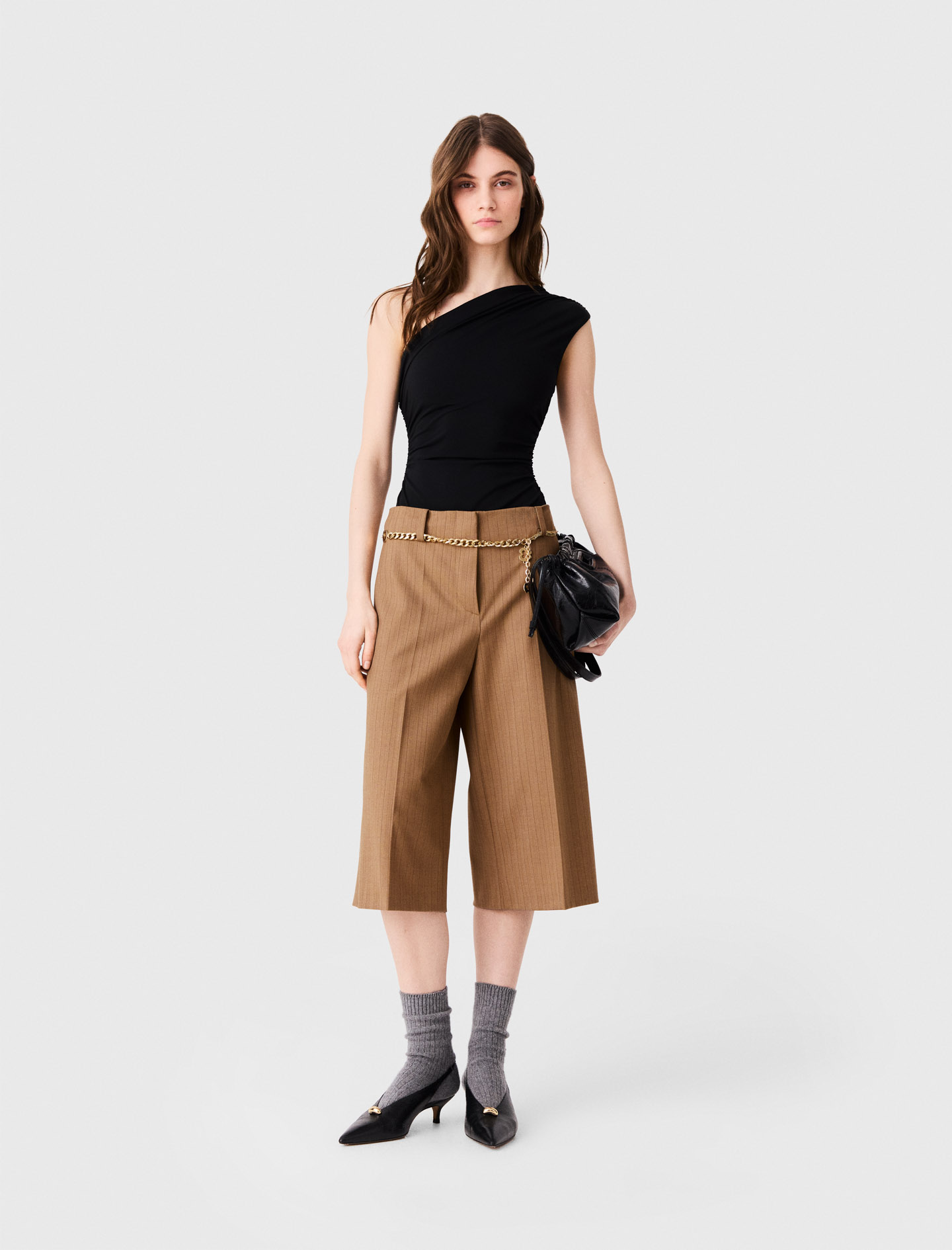 Body Asymétrique - Noir - Taille 3 - Maje