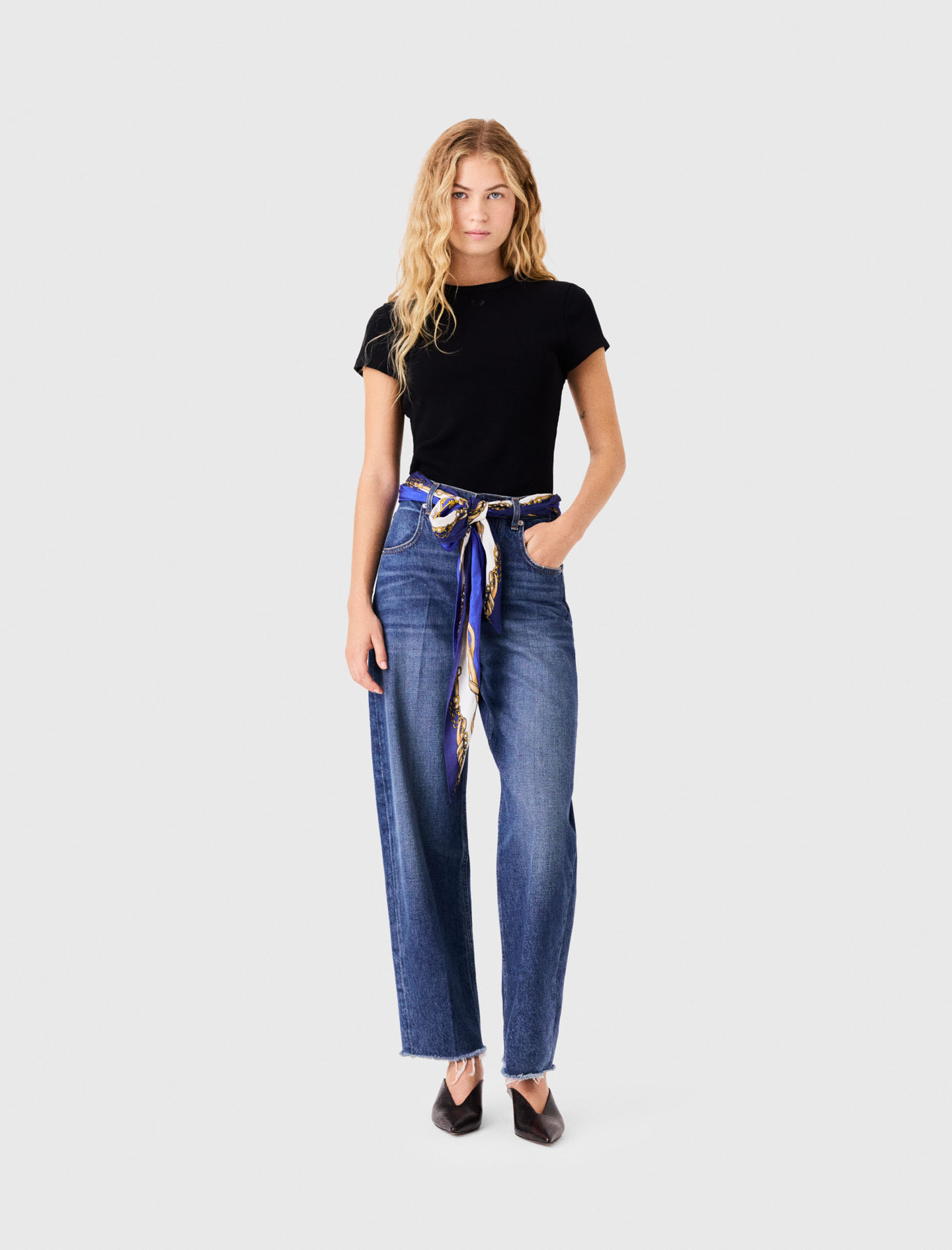 Tee-shirt En Coton - Noir - Taille 2 - Maje