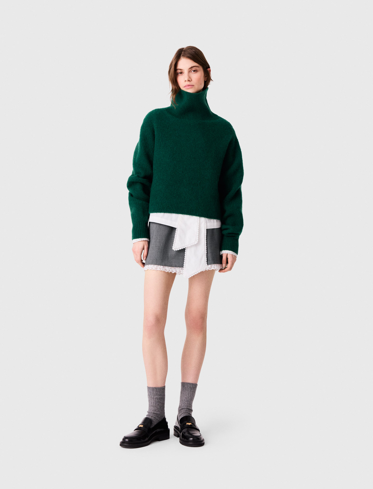 Pull En Yack - Vert - Taille 0 - Maje