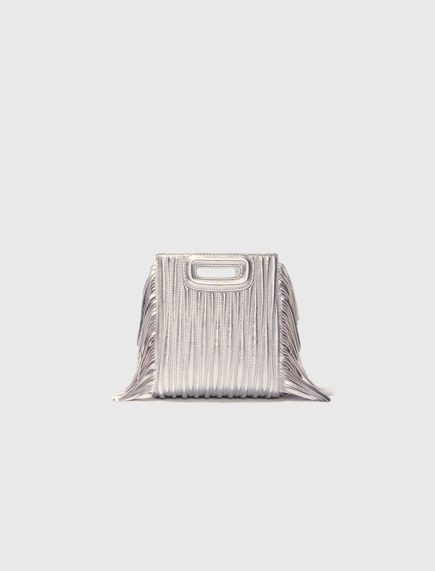 Sac M Mini En Cuir Matelassé Métal - Maje - Modalova