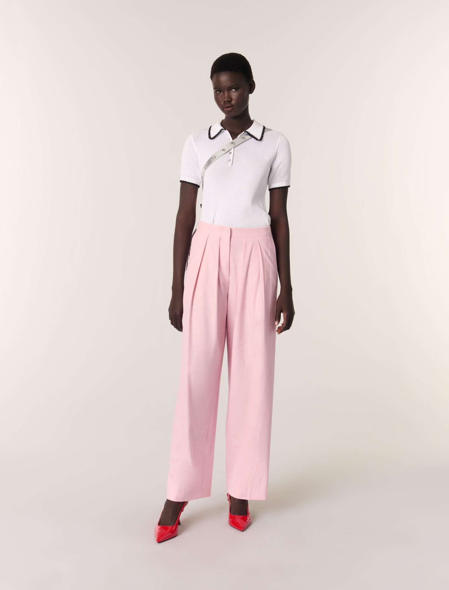 Pantalon De Tailleur - Rose - Maje - Maje - Modalova