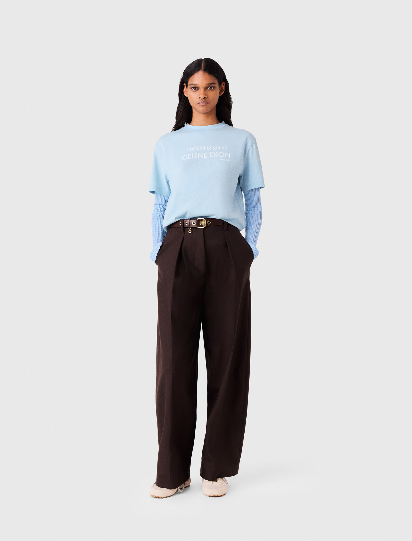 T-shirt Maje X Céline Dion - Bleu - Taille 1 - Maje