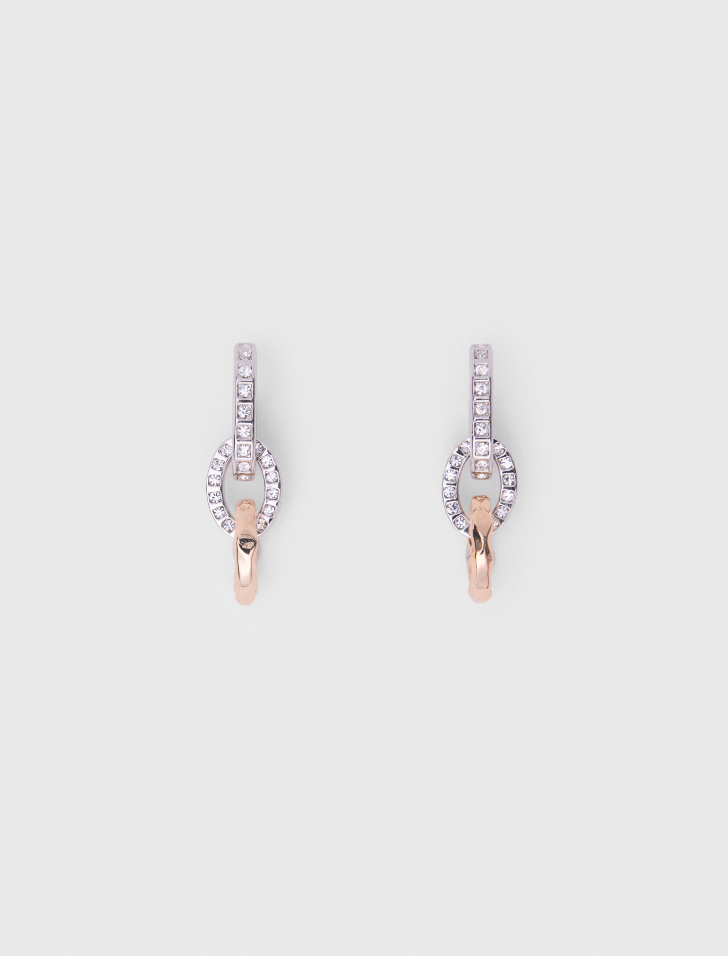 Boucles D'Oreilles Maillons - Dore / Argente - Maje