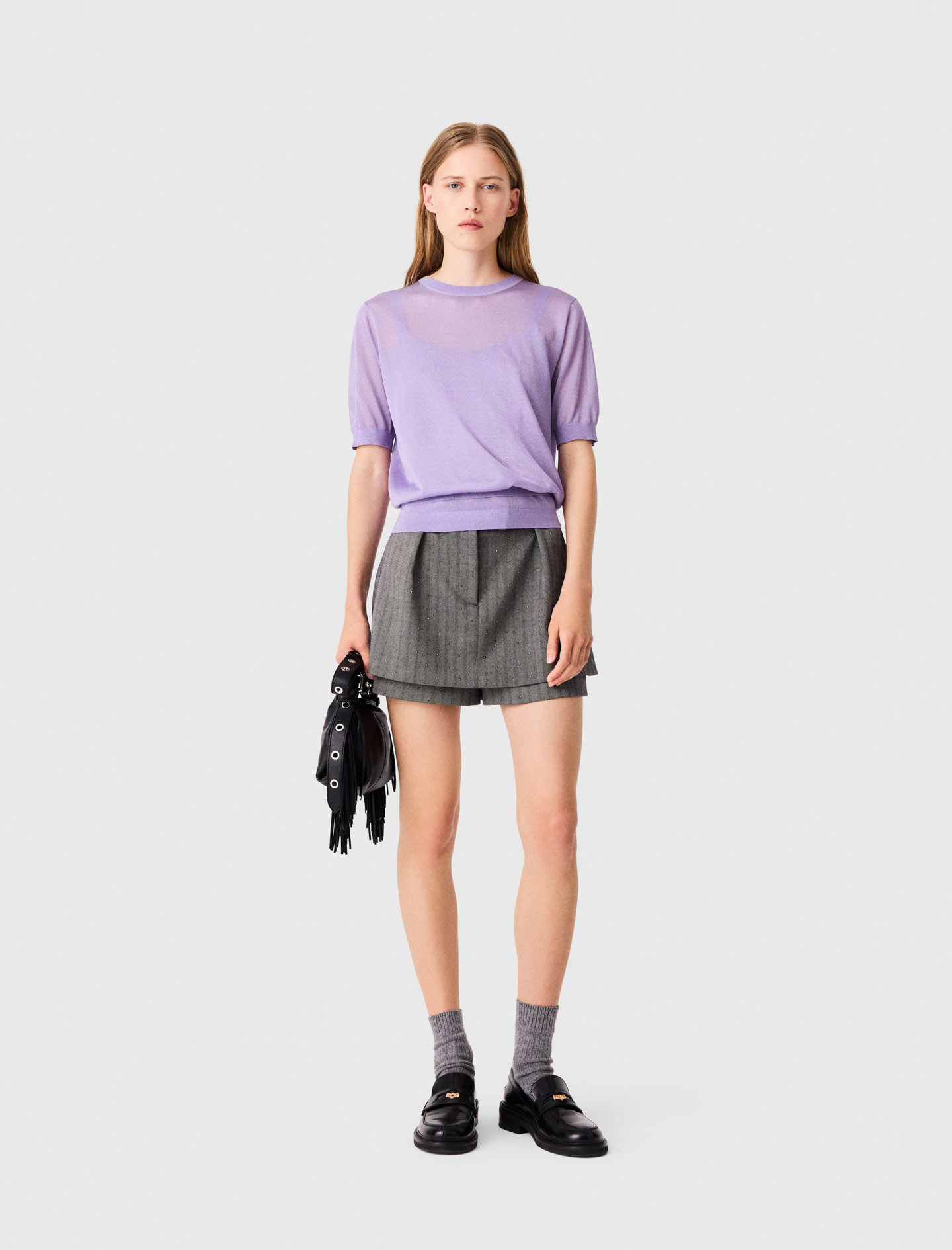 Pull 2-en-1 - Violet - Taille 2 - Maje