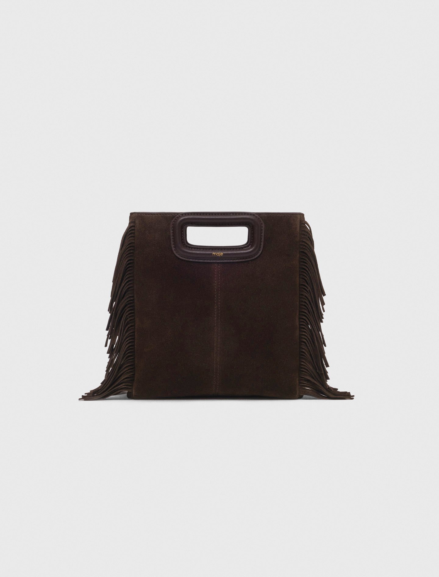 Sac M en cuir suède marron pour femme | Maje