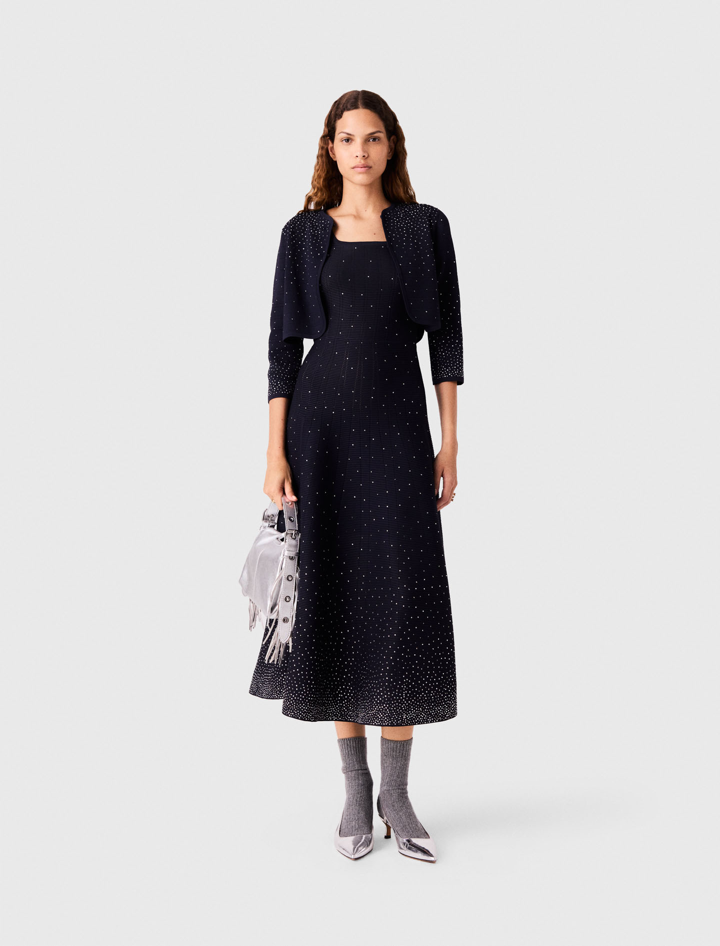Cardigan Strassé - Bleu Marine - Taille 2 - Maje