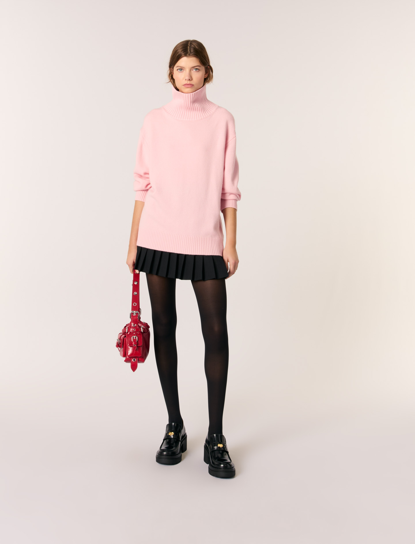 Pull Laine Et Cachemire À Col Roulé - Maje - Modalova