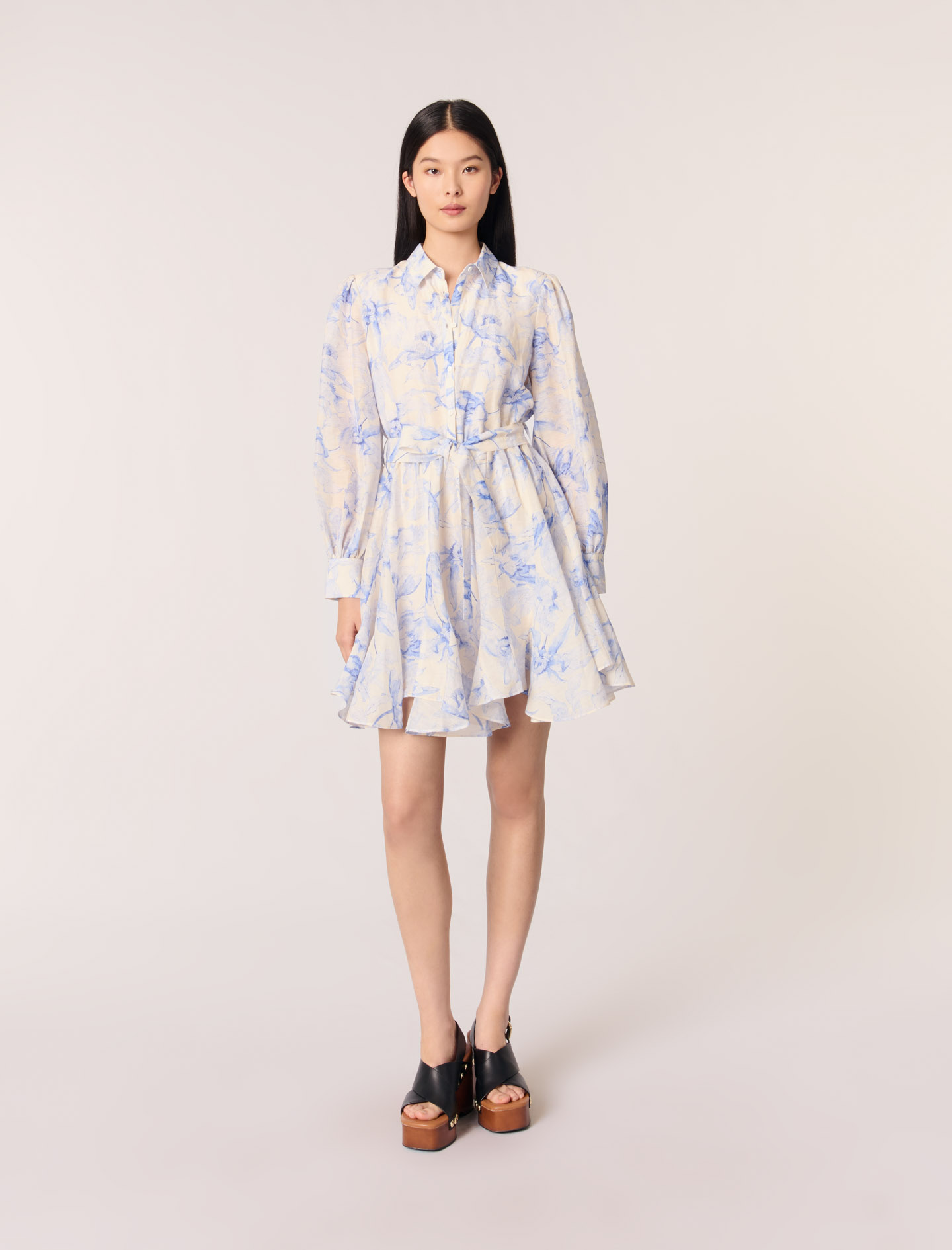 Robe Chemise Imprimée - Maje - Modalova