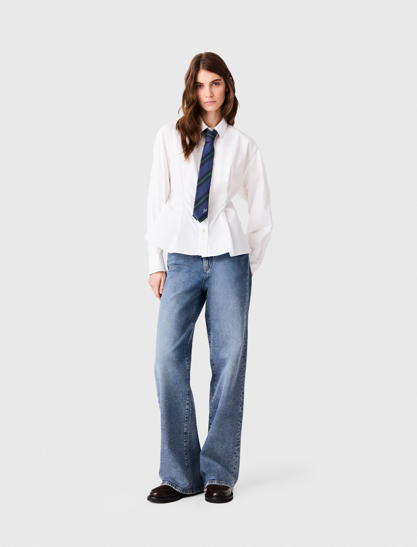 Chemise Avec Laçage Dos - Blanc - Taille 2 - Maje