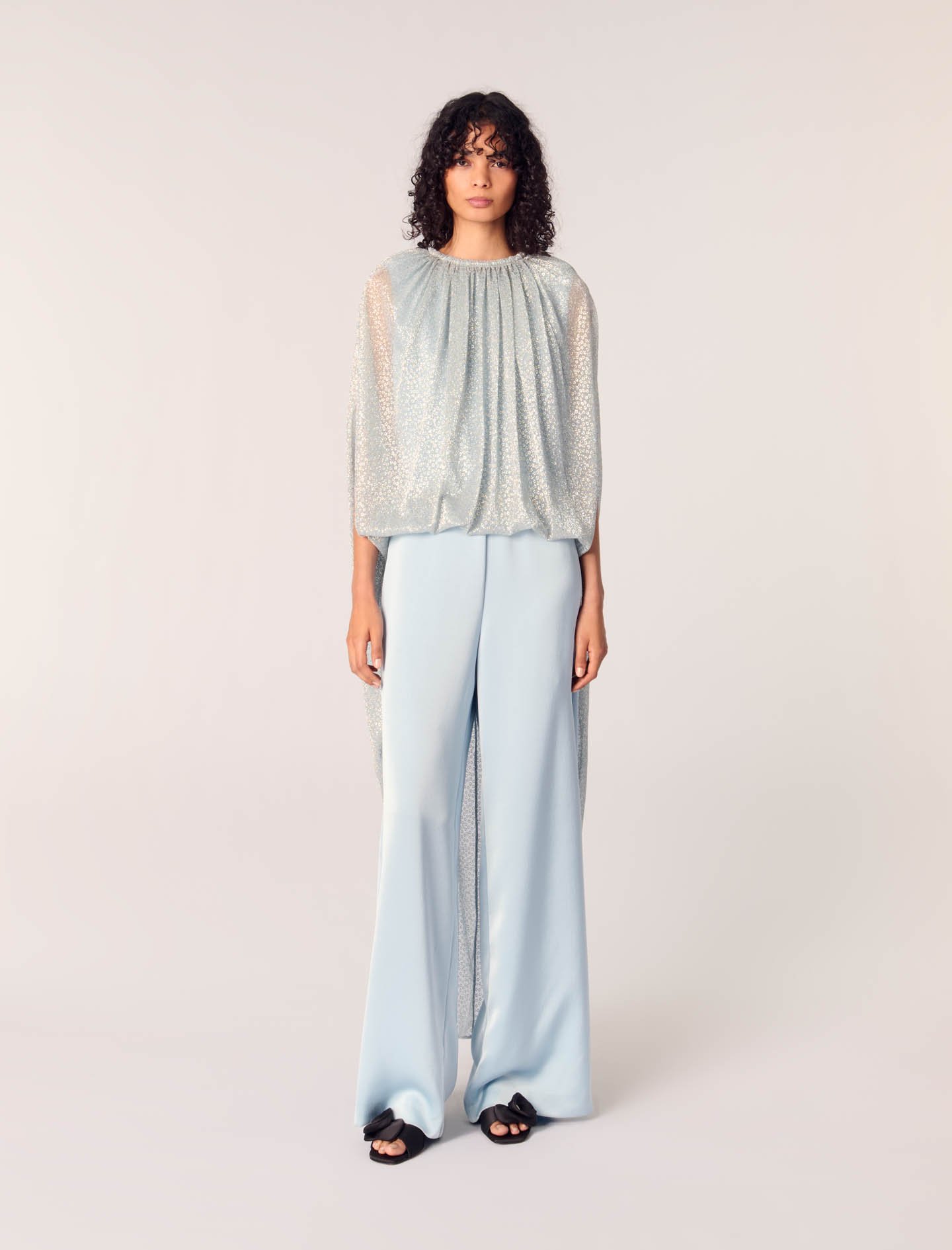 Combinaison 2-en-1 En Lurex - Bleu - Maje - Modalova