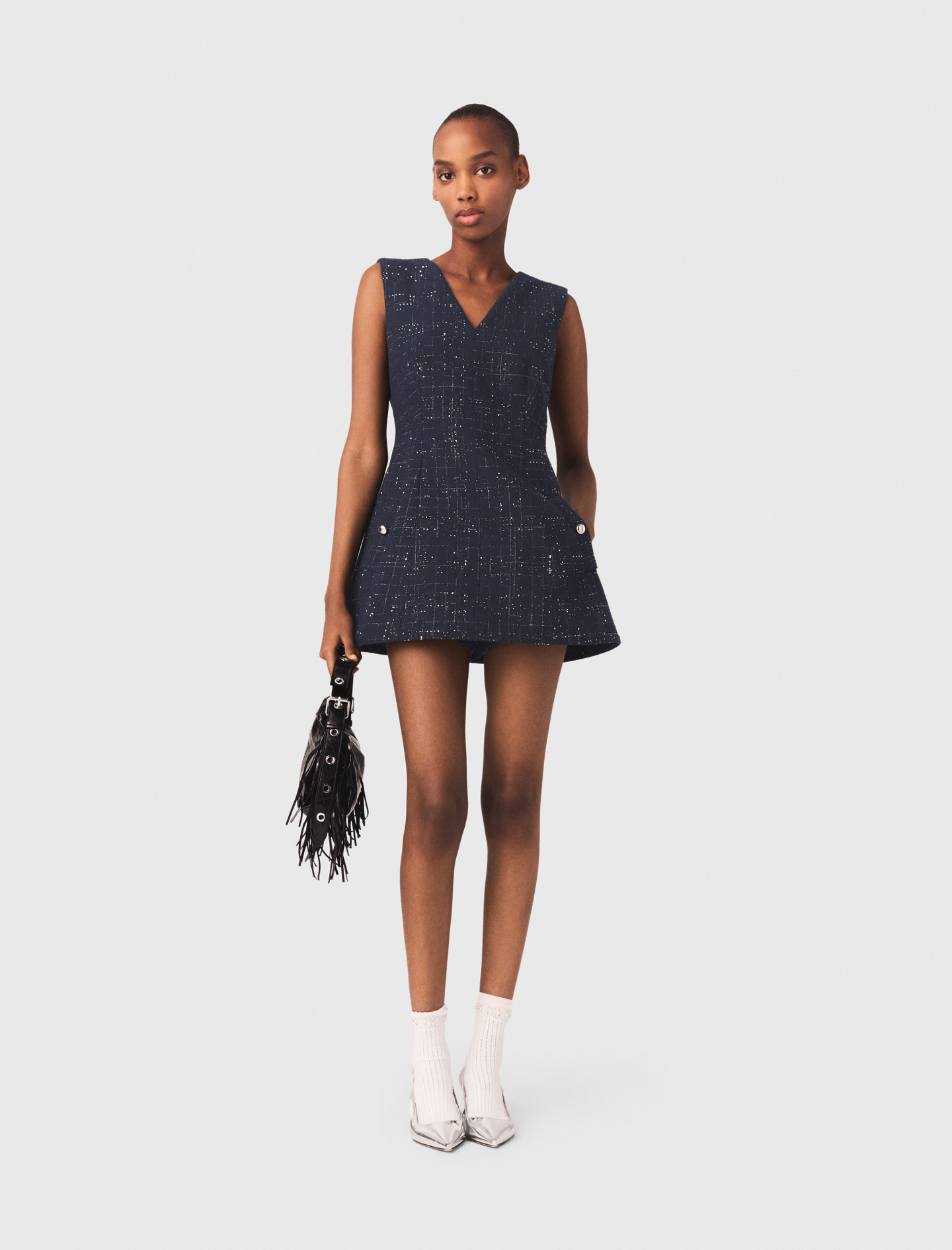 Combinaison Trompe L'Œil - Bleu Marine - Taille 38 - Maje