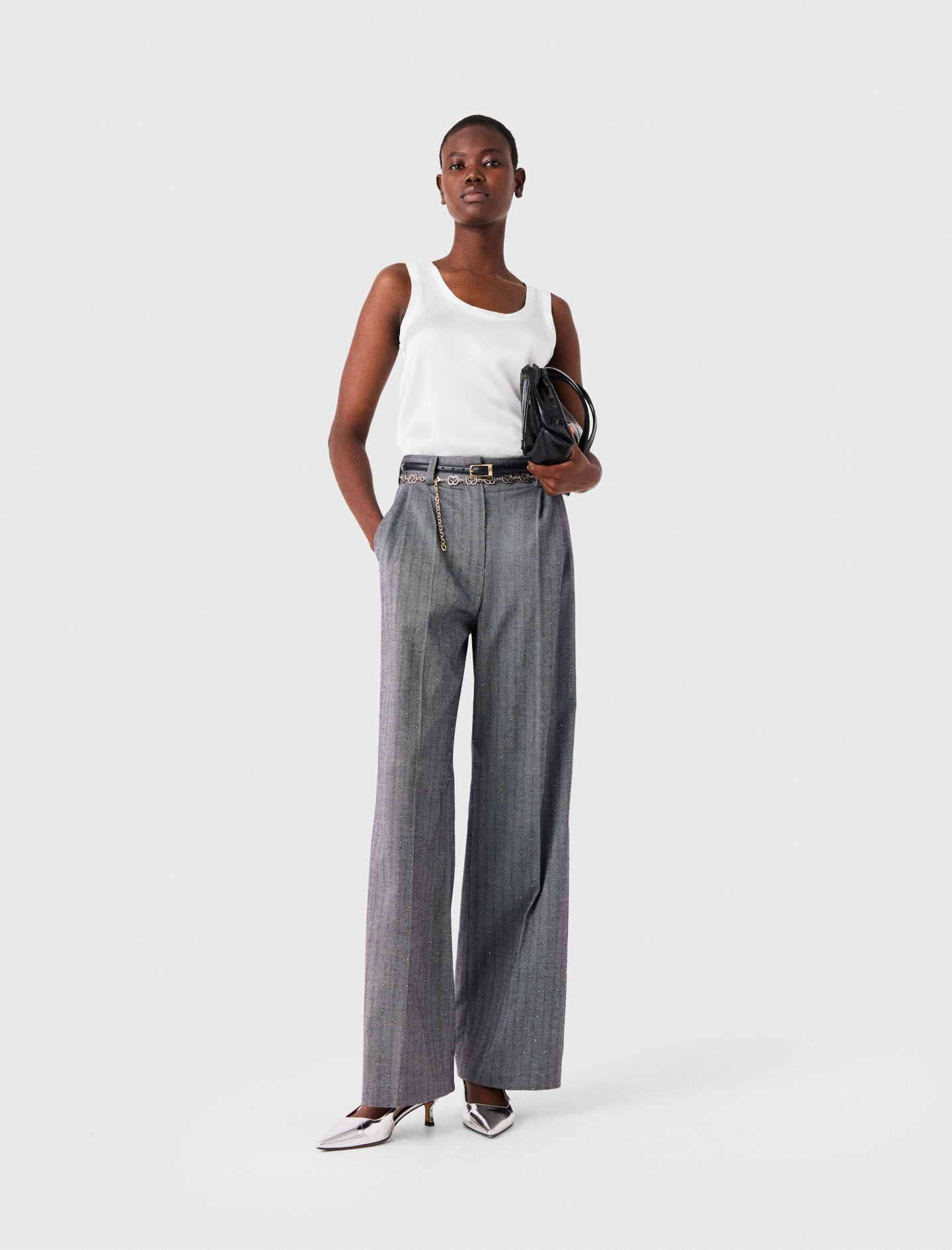 Débardeur En Soie - Blanc - Taille 4 - Maje
