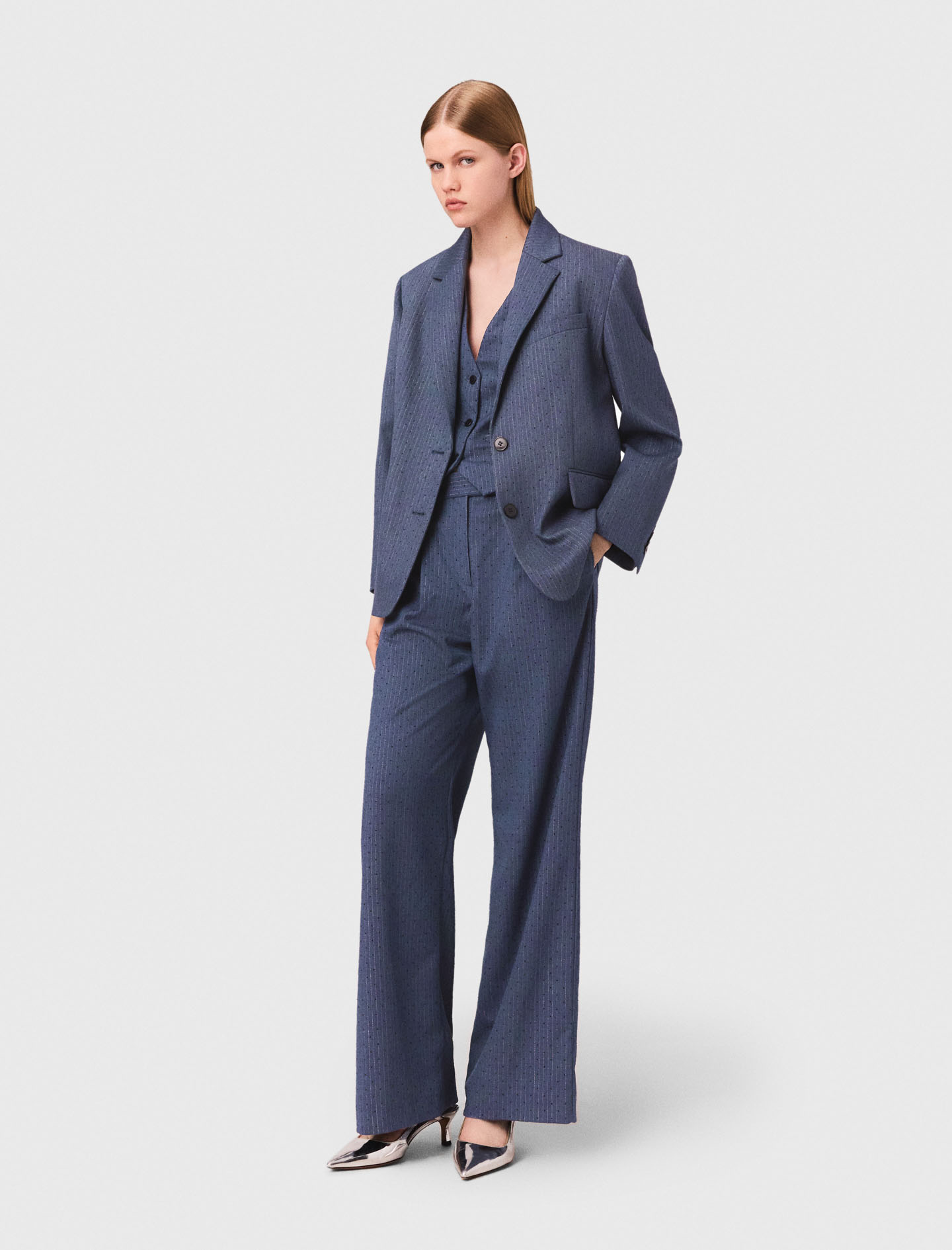 Veste De Tailleur À Strass - Maje - Modalova